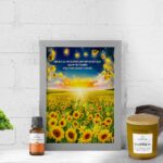 happiness bundle An artisan-created scented candle with Citrine crystals, Sweet Orange essential oil, a Citrine crystal bracelet, and a customized mantra canvas to help bring more joy to your life.